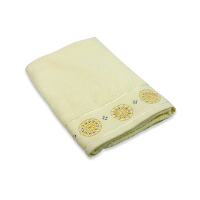 Ekskluzywny ręcznik bawełniany - koła 50x90 cm