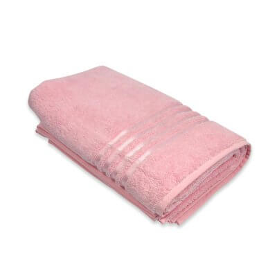 Ręcznik kolorowy frotte 100x150 cm różowy