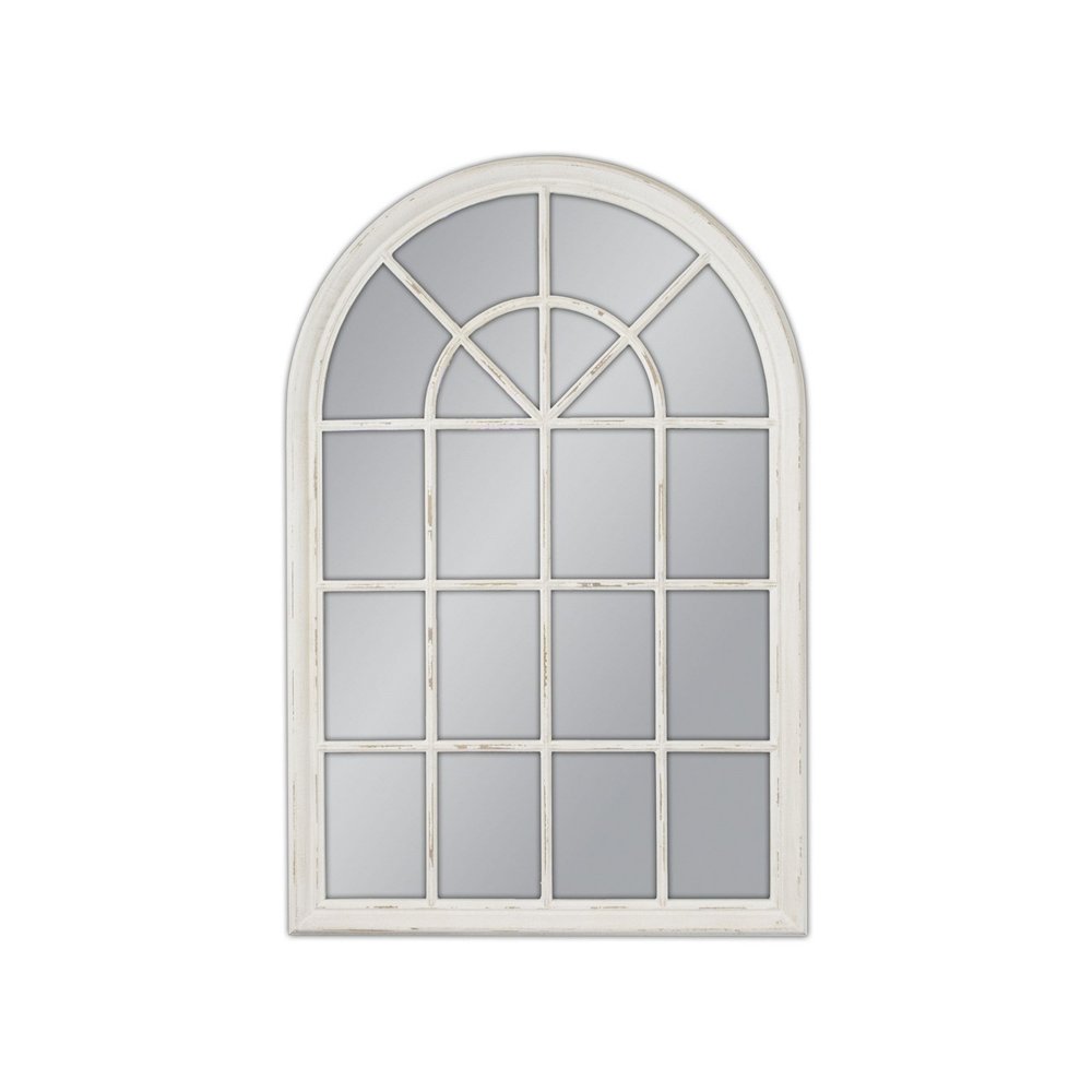 Lustro białe imitujące okno 100 x 150