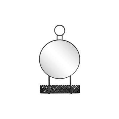 Lustro z zawieszką i metalowym koszyczkiem 42 x 11 x 71