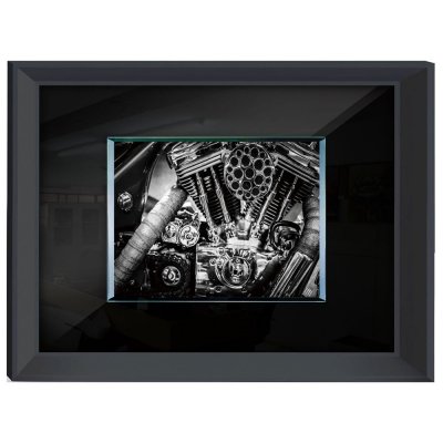 Obraz czarno biały zdjęcie silnik 80 x 60