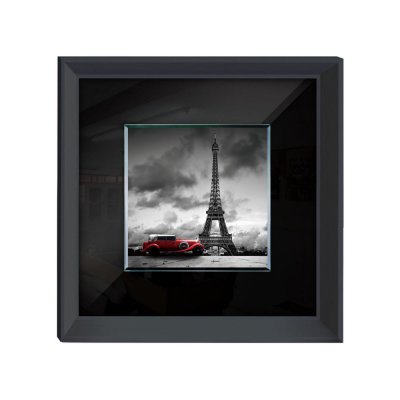Obraz czarno białe zdjęcie wieża Eiffla 60 x 60