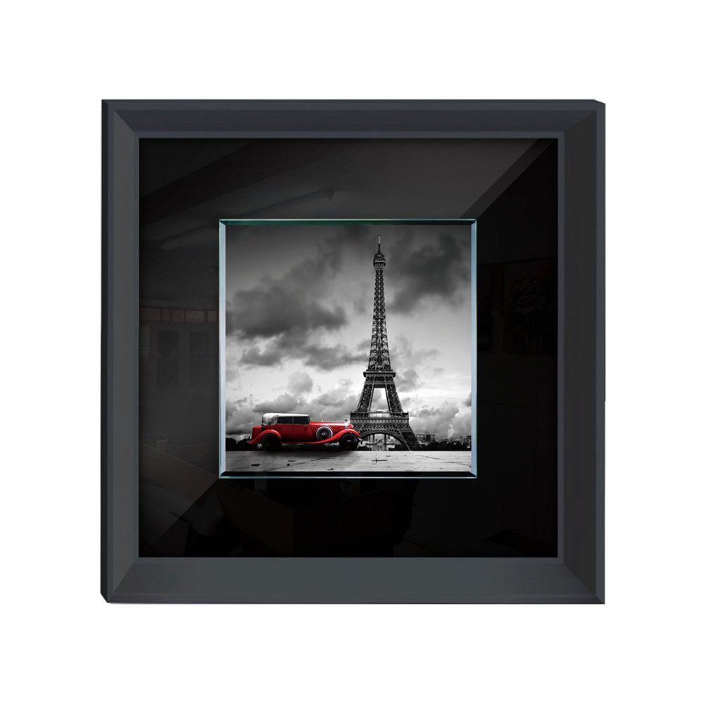Obraz czarno białe zdjęcie wieża Eiffla 60 x 60