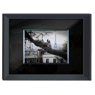 Obraz czarno białe zdjęcie Paryż 80 x 60