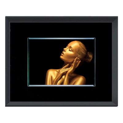 Obraz złota postać kobiety 80 x 60