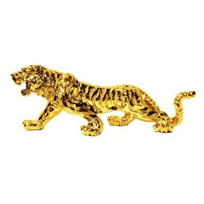 Figura tygrysa złota 77 x 22 x 28
