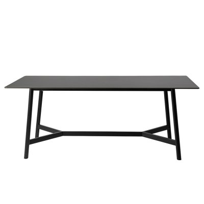 Designerski stół czarny marmurowy matowy blat 180x90x75 cm