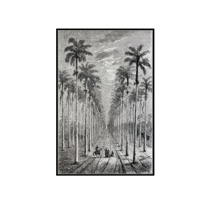 Czarno biały obraz z pejzażem 82,6x122,6 cm