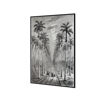 Czarno biały obraz z pejzażem 82,6x122,6 cm