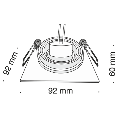 Atom - Oprawa downlight II (biała)