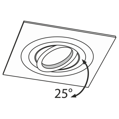 Atom - Oprawa downlight II (biała)