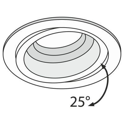 Atom - Oprawa downlight III (czarny)