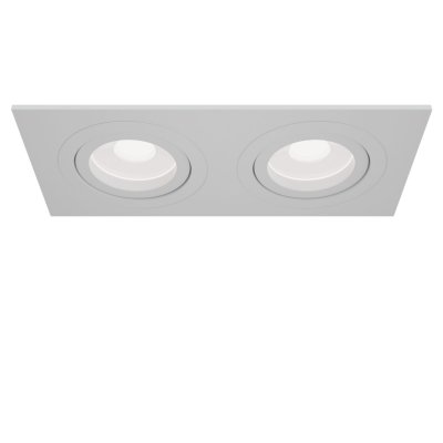 Atom - Podwójna oprawa downlight (biała)