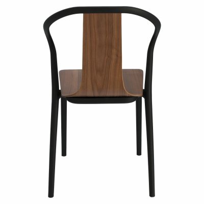 Krzesło Bella czarne/orzech