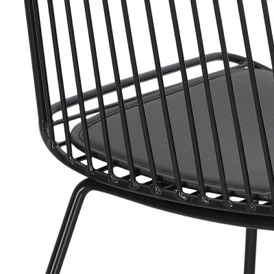 Krzesło Dill z poduszką Black