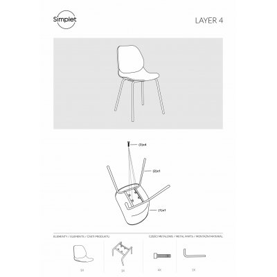 Krzesło Layer 4 czarne