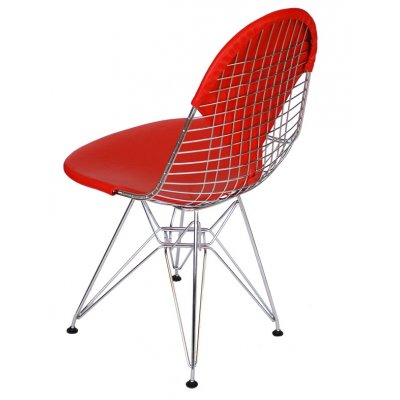 Krzesło Net double czerwona poduszka