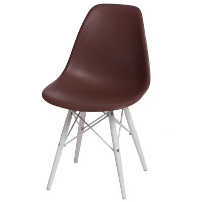 Krzesło P016W PP brązowe/white