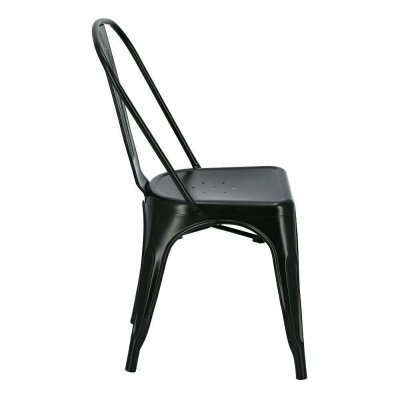 Krzesło Paris czarne inspirowane Tolix