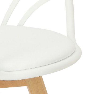 Krzesło Sirena z podłokietnikami białe