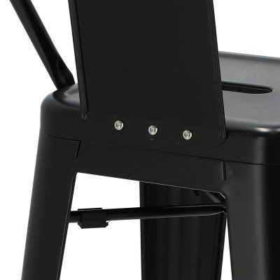 Hoker Paris Back short 75cm black insp. Tolix