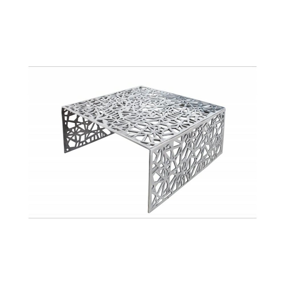 INVICTA stolik kawowy ABSTRACT 60cm  - srebrny, aluminium