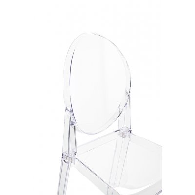 Krzesło barowe VICTORIA 75 cm transparnetne