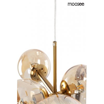 MOOSEE lampa wisząca ROMEO GOLD złota / bursztynowa