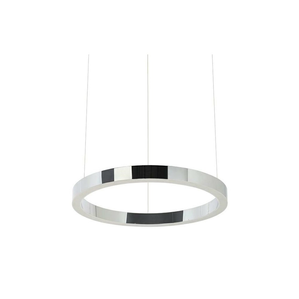 Lampa wisząca RING 40 srebrna - LED, stal polerowana