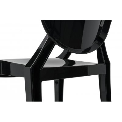 Krzesło LOUIS czarne - poliwęglan