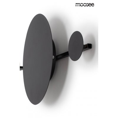 MOOSEE lampa ścienna SHADOW HANG z wieszakiem czarna