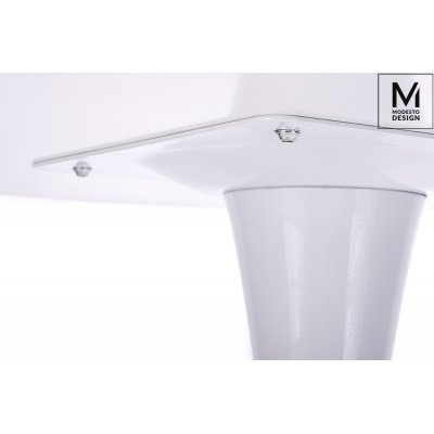 MODESTO stół TULIP FI 90 biały - MDF, podstawa metalowa