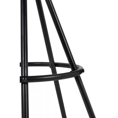 Krzesło barowe LANZA 76 czarne
