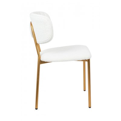 Krzesło FABIOLA BOUCLE białe