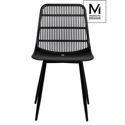 MODESTO krzesło BASKET czarne - polipropylen