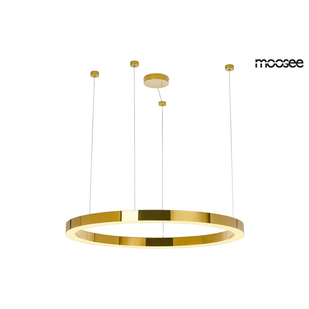 MOOSEE lampa wisząca RING LUXURY 110 złota - LED, chromowane złoto