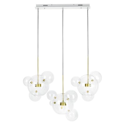 Lampa wisząca CAPRI LINE 3 złota - 180 LED, aluminium, szkło