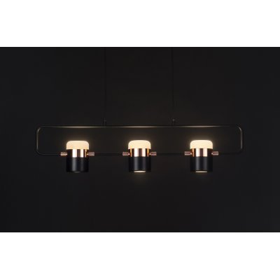 Lampa wisząca BLINK 3 czarna - LED, metal
