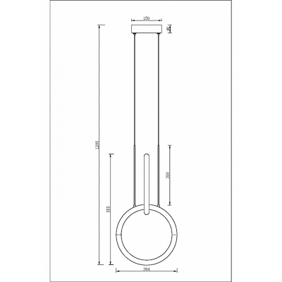 Node - Lampa wisząca 2 (czarna)