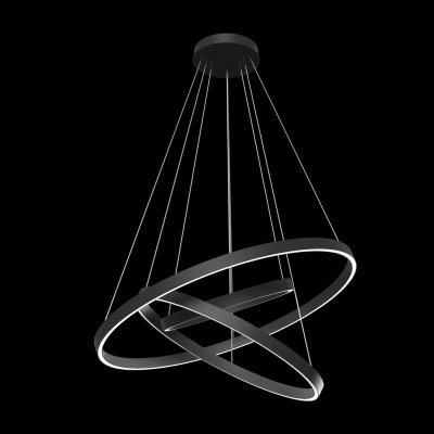 Rim - Lampa wisząca (czarna, 3000K)