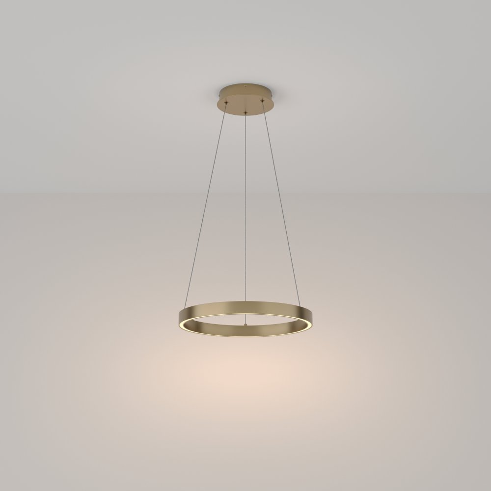 Rim - Lampa wisząca 1 (złota, 3000K, 40cm)