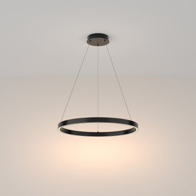 Rim - Lampa wisząca 1 (czarna, 3000K, 60cm)