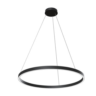 Rim - Lampa wisząca 1 (czarna, 3000K, 80cm)