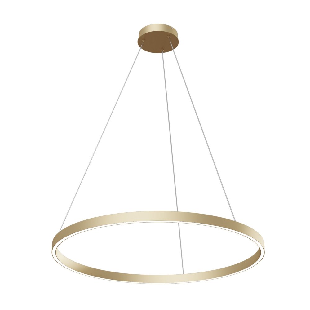 Rim - Lampa wisząca 1 (mosiądz, 4000K, 80cm)