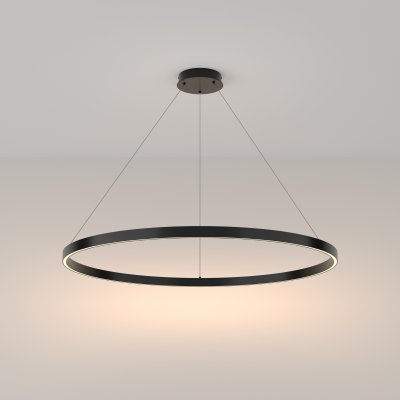 Rim - Lampa wisząca 1 (czarna, 3000K, 100cm)