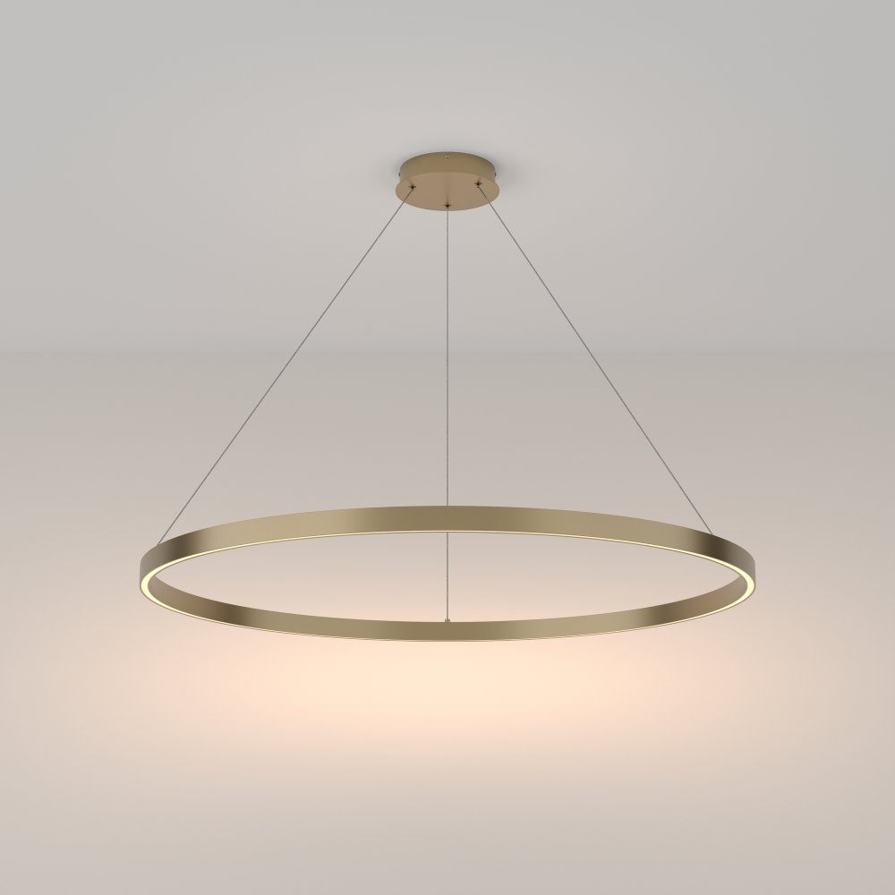 Rim - Lampa wisząca 1 (złota, 3000K, 100cm)