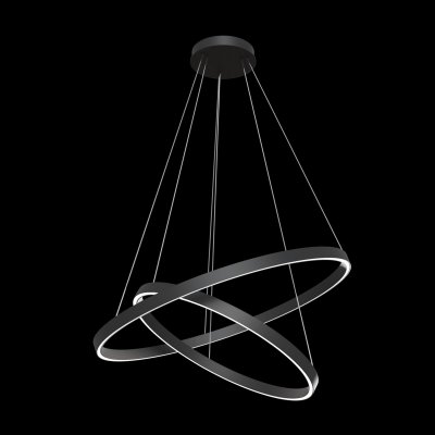 Rim - Lampa wisząca 2 (czarna, 3000K, 60cm)
