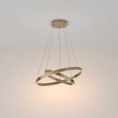 Rim - Lampa wisząca 2 (złoty, 3000K, 60cm)