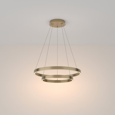 Rim - Lampa wisząca 2 (złoty, 3000K, 60cm)