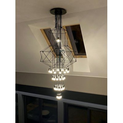 Lampa wisząca FLUSSO 43 czarna